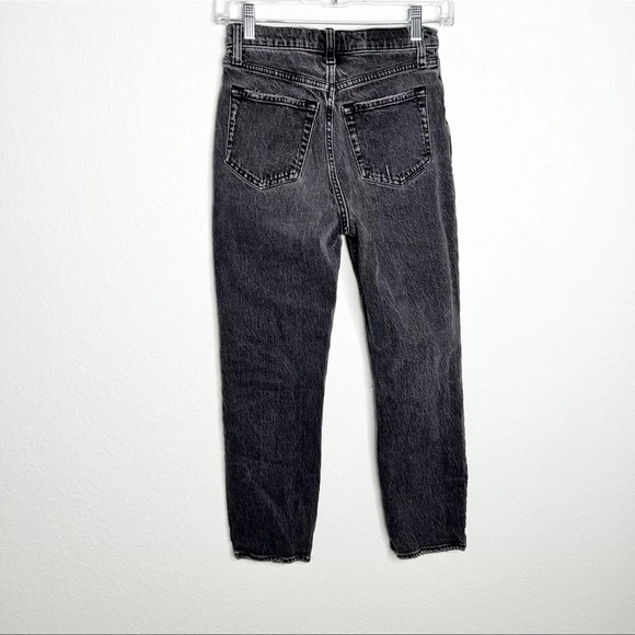Abercrombie & Fitch Jeans Women Size 25 0 S The Dad High Rise Washed Black C - Picture 4 of 8